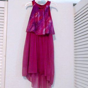 BCX Beautiful Purple Shimmering Sleeveless Dress Girls Size 7